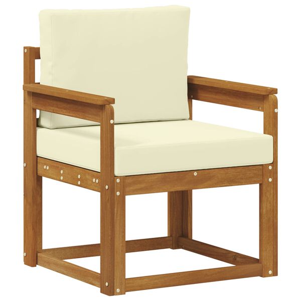 vidaXL Sofa na zewnątrz Lite drewno akacjowe i poliester Naturalny