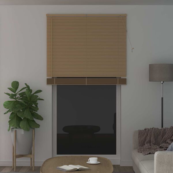 vidaXL Żaluzja wenecka Jasnobrązowy ze wzorem 213 x 120 cm PVC