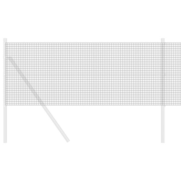 vidaXL Spawana siatka ogrodzeniowa Szary 0.6 x 50 m