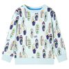 vidaXL Bluza dziecięca, jasnoniebieski melanż, 116