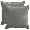 vidaXL Poszewka na poduszkę 2 pcs HOUTEN ciemnoszary 60 x 60 cm