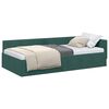 vidaXL Rama łóżka narożnego Ciemna zieleń 90 cm x 190 cm Aksamit
