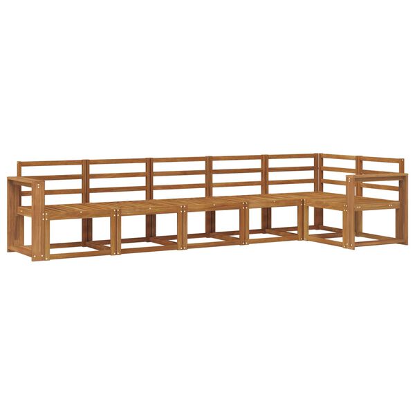 vidaXL Zestaw sof na zewnątrz 6 pcs Naturalny Lite Drewno Akacji