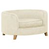 vidaXL Sofa dla psa, kremowa, 69x69x36 cm, pluszowa