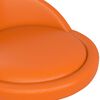vidaXL Obrotowe krzesła stołowe, 4 szt., pomarańczowe, sztuczna sk&oacute;ra