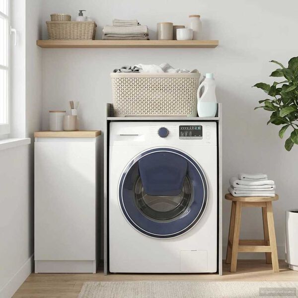 vidaXL Szafka na pralkę Szary Sonoma 67,5 x 48 x 97 cm