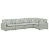 vidaXL Sofa modułowa z poduszkami aksamitna jasnoszara