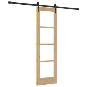 vidaXL Drzwi przesuwne ORKDAL Naturalny 61 x 198,5 cm