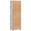 vidaXL Highboard z p&oacute;łką FLORIN Betonowy szary 60 x 35 x 182 cm