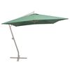 vidaXL Parasol ogrodowy, wiszący, 300 x 300 cm, aluminiowy, zielony