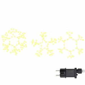 vidaXL Świąteczny Płatki Śniegu 252 LED Ciepła biel 44,5 x 38 cm PVC