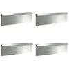 vidaXL Ogrodzenie ślimakowe 4 szt. 100 x 3,5 x 25 cm Stal ocynkowana