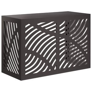 vidaXL Pokrywa do klimatyzatora Czarny 90 x 40 x 60 cm Stal