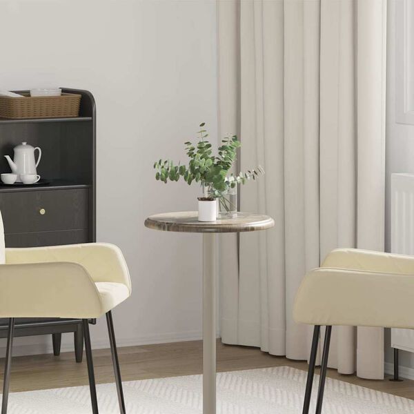 vidaXL Blat do stołu, szary, &Oslash;40 x 2,5 cm, marmur