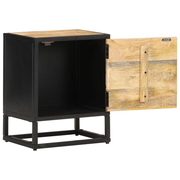 vidaXL Szafka nocna z drzwiczkami, 40x30x50 cm, surowe drewno mango