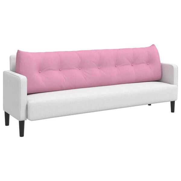 vidaXL Poduszka na plecy R&oacute;żowy 200 x 24 x 50 cm tkanina