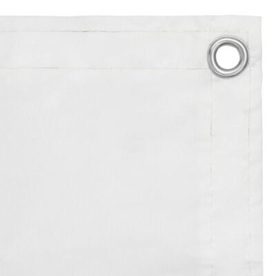 vidaXL Parawan balkonowy, biały, 120x500 cm, tkanina Oxford