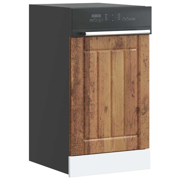 vidaXL Panel do zmywarki, Lucca, stare drewno, materiał drewnopochodny