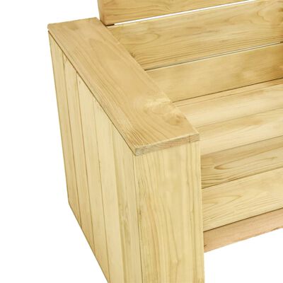 vidaXL Krzesło ogrodowe, 89x76x76 cm, impregnowane drewno sosnowe