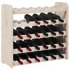 vidaXL Stojak na wino, 67,5x25x60 cm, lite drewno sosnowe