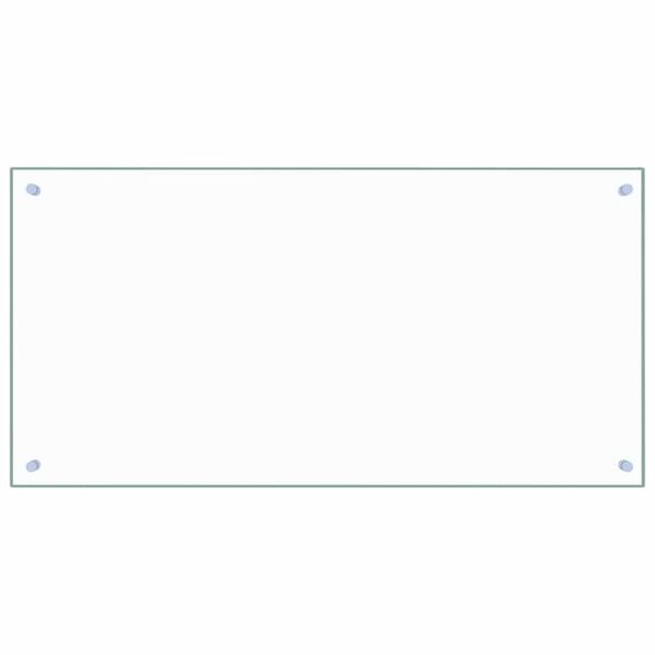 vidaXL Panel ochronny do kuchni, przezroczysty, 100x50 cm, szkło