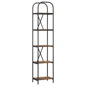 vidaXL P&oacute;łka na książki 5 poziomy 40 x 30 x 183 cm Drewno inżynieryjne