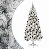 vidaXL Sztuczna choinka z bombką 210 cm 300 LED Ciepła biel