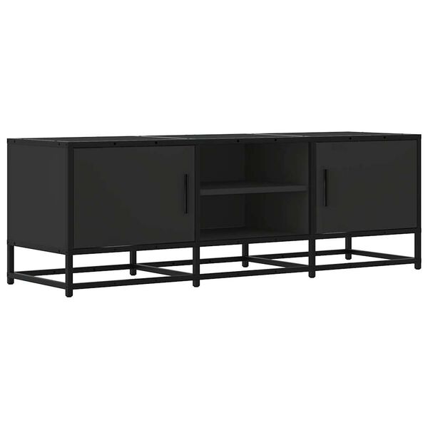 vidaXL Szafka pod TV, czarna, 120x35x41 cm