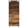 vidaXL Highboard z szufladą Stare drewno 69,5 x 32,5 x 180 cm