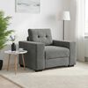 vidaXL Sofa Fotel Ciemnoszary 100x78x80 cm Aksamit