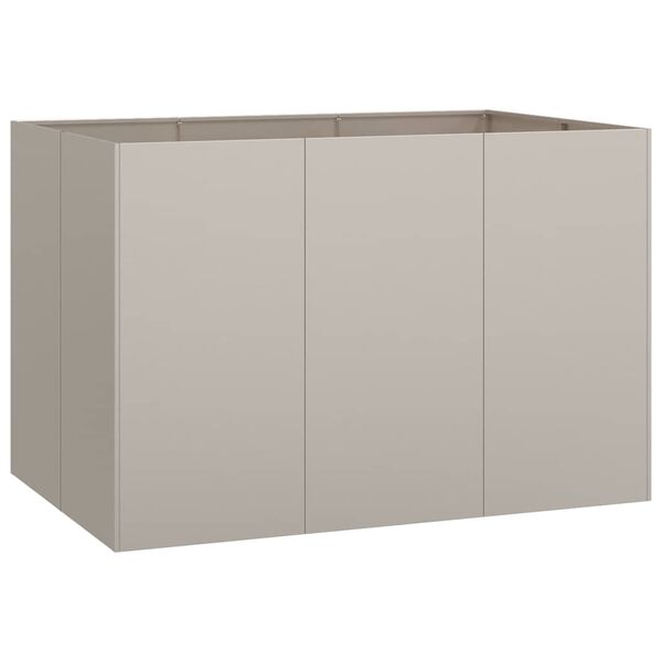 vidaXL Doniczka Rusty 120x80x80 cm Stal nierdzewna