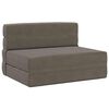vidaXL Składana Sofa Ł&oacute;żko jasnoszary 100 x 80 x 60 cm tkanina