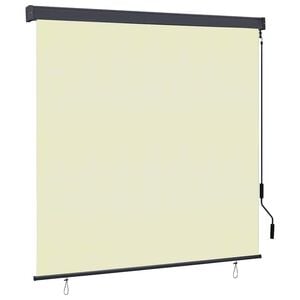 vidaXL Roleta kremowy 180 x 250 cm Materiał i Aluminium