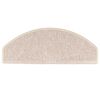 vidaXL Maty na schody 15 szt. 65x24x4 cm Taupe P&oacute;łokrągłe Duże