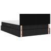 vidaXL Ł&oacute;żko z miejscem na przechowywanie i materacem Czarny