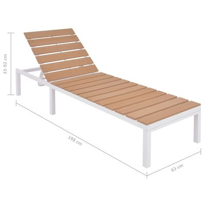 vidaXL 5-cz. zestaw mebli do ogrodu z poduszkami, aluminium i WPC