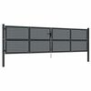 vidaXL Brama ogrodowa antracytowa 400x75 cm stalowa