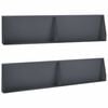 vidaXL Mur oporowy 4 szt. 100 x 12 x 50 cm Stal antracytowy