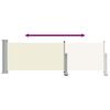 vidaXL Wysuwana markiza boczna na taras, 80 x 300 cm, kremowa