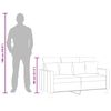 vidaXL Sofa 2-osobowa, jasnoszara, 120 cm, tapicerowana tkaniną