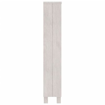 vidaXL Półka na CD HAMAR, biała, 45x18x100 cm, lite drewno sosnowe
