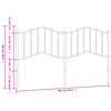 vidaXL Metalowe wezgłowie, białe, 160 cm