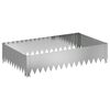 vidaXL Krawężnik do trawnika 100 x 60 x 20 cm Stal srebrny