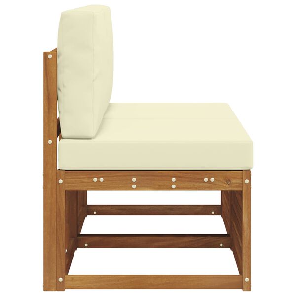 vidaXL 2 Sztuka Środkowa sofa ogrodowa Lite Drewno Akacji Naturalny