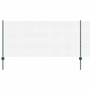 vidaXL Ogrodzenie z drutu spawanego z słupkami 50 x 1 m zielony Siatka