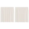 vidaXL Zasłony woalowe z zakładką na g&oacute;rze 2 szt. kremowe