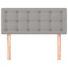 vidaXL Zagłówek do łóżka, jasnoszary, 90x5x78/88 cm, tkanina