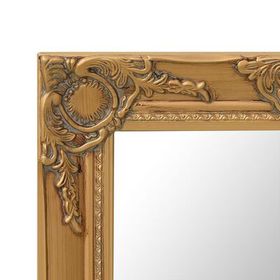 vidaXL Lustro ścienne w stylu barokowym, 50x50 cm, złote