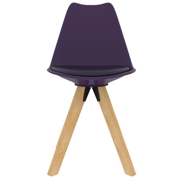 vidaXL Krzesła stołowe, 4 szt., liliowe