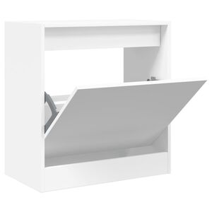 vidaXL Szafka na buty, biała, 60x34x63,5 cm, materiał drewnopochodny